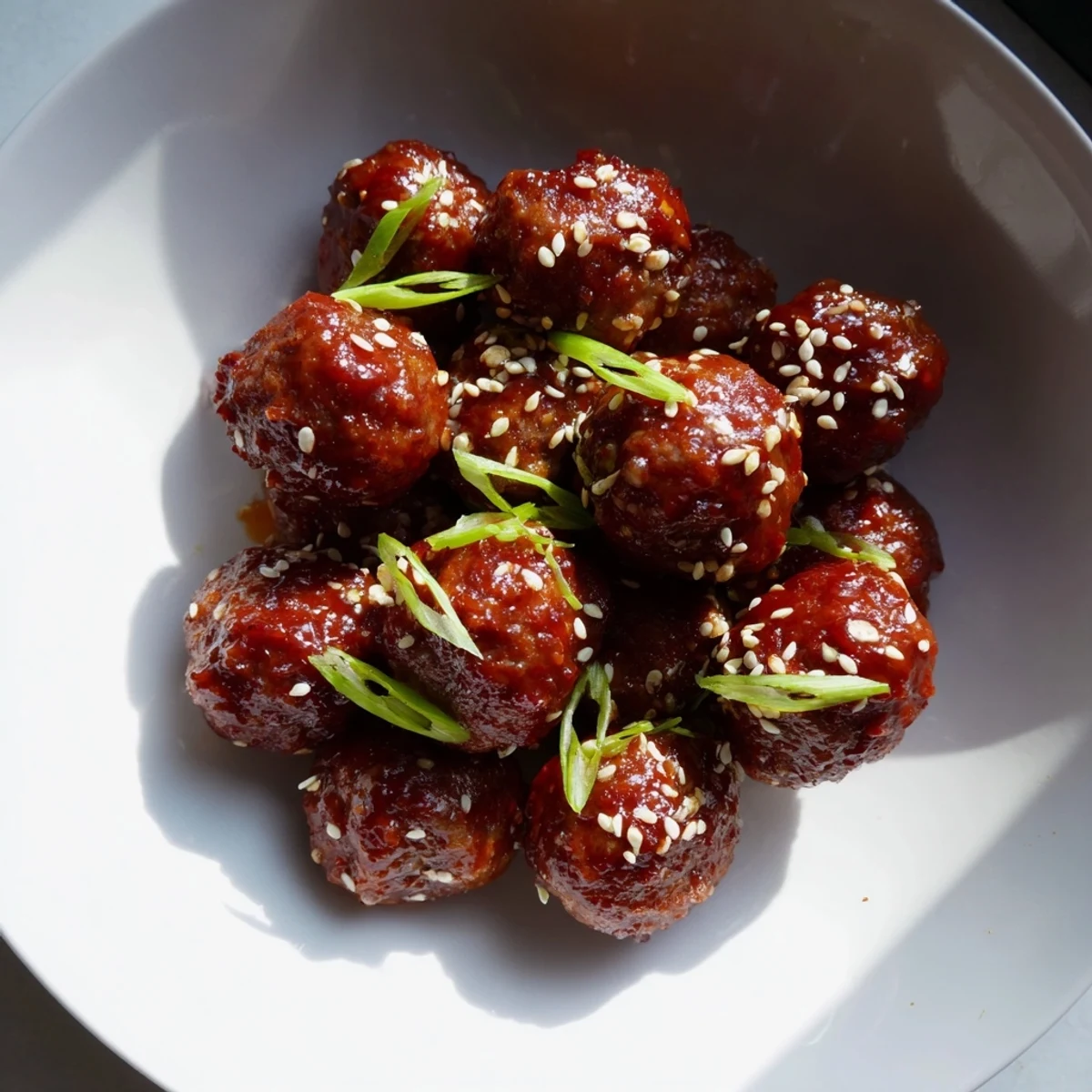 Spicy Sriracha Honey Meatballs