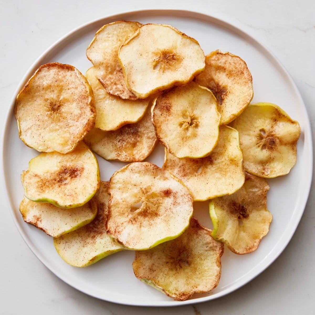 Golden, tender Baked Apple Slices glistening with brown sugar and fragrant cinnamon, ready to enjoy.