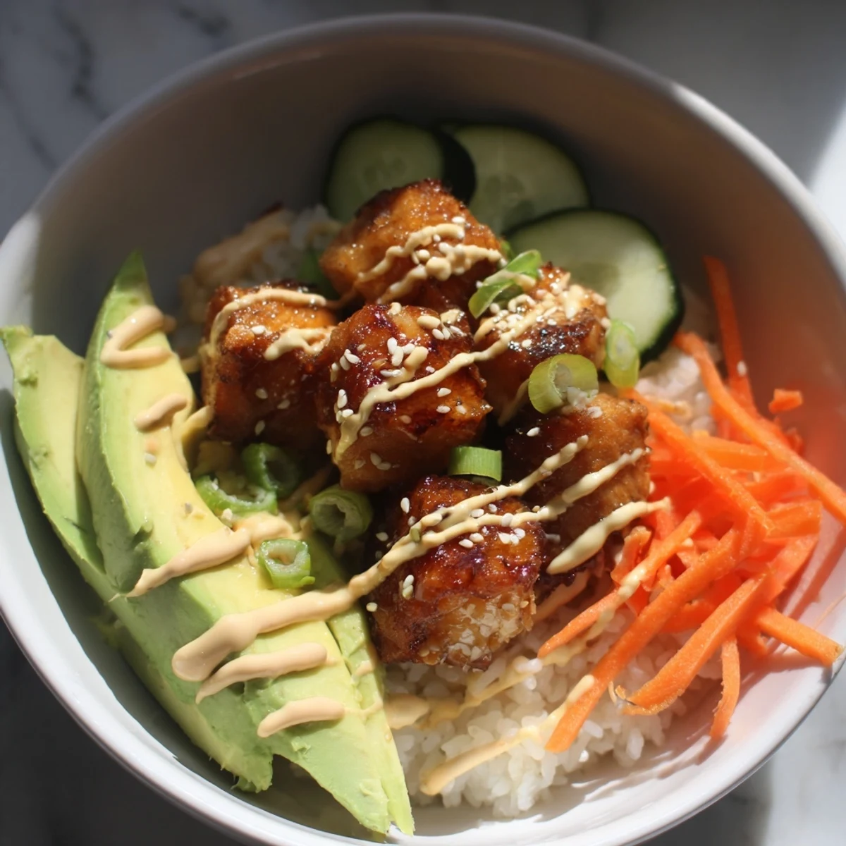 Delicious Salmon Bites Bowl, a quick and easy main dish, ready to be enjoyed as a meal.