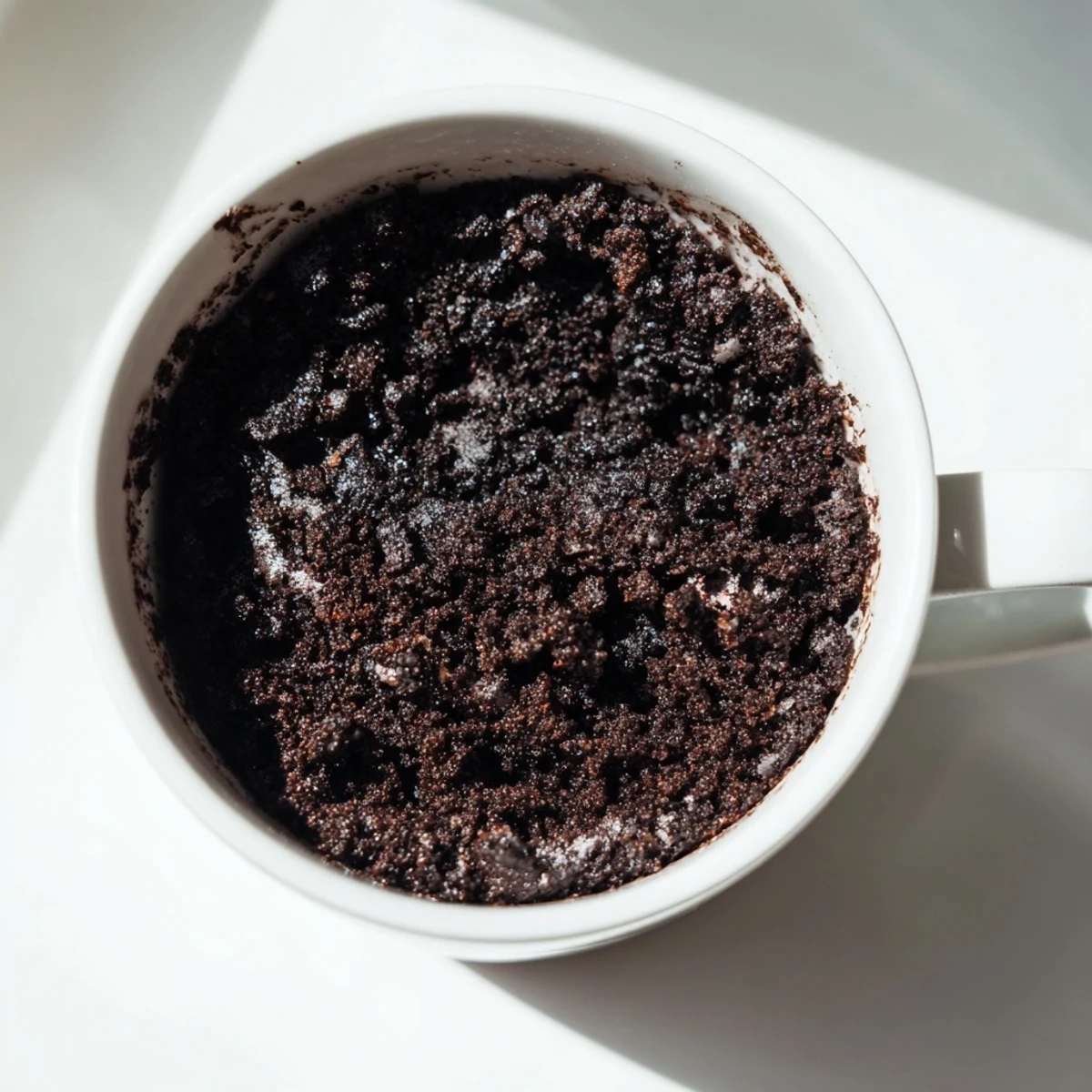Steaming-hot Oreo Mug Cake with a fluffy texture, ideal for a sweet, late-night treat in minutes.