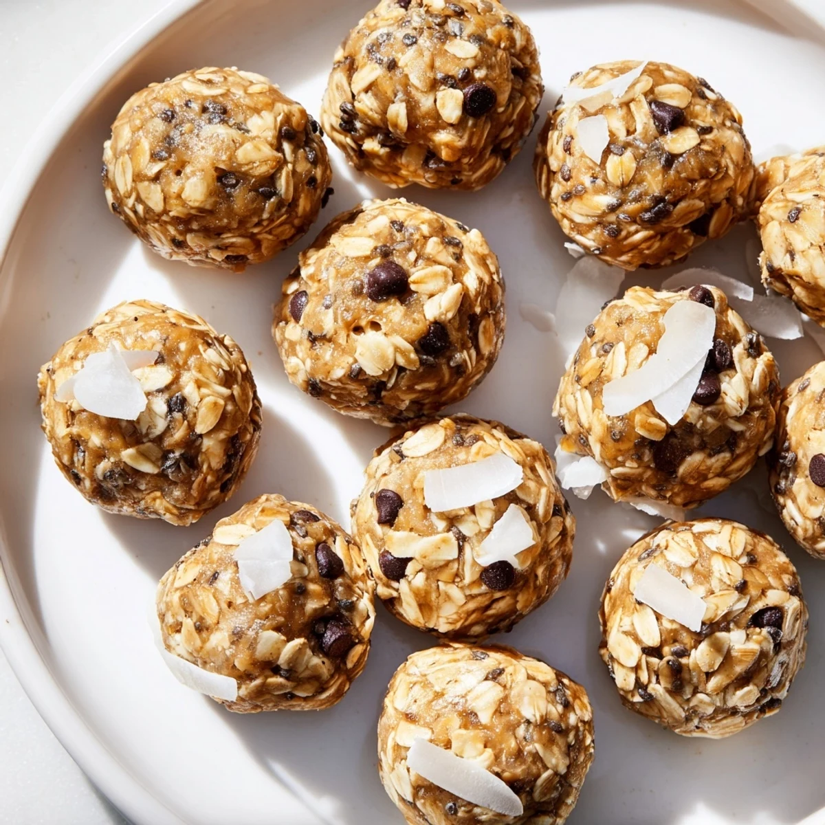 These Almond-Chia Energy Bites are a no-bake treat rolled into neat, bite-sized spheres.