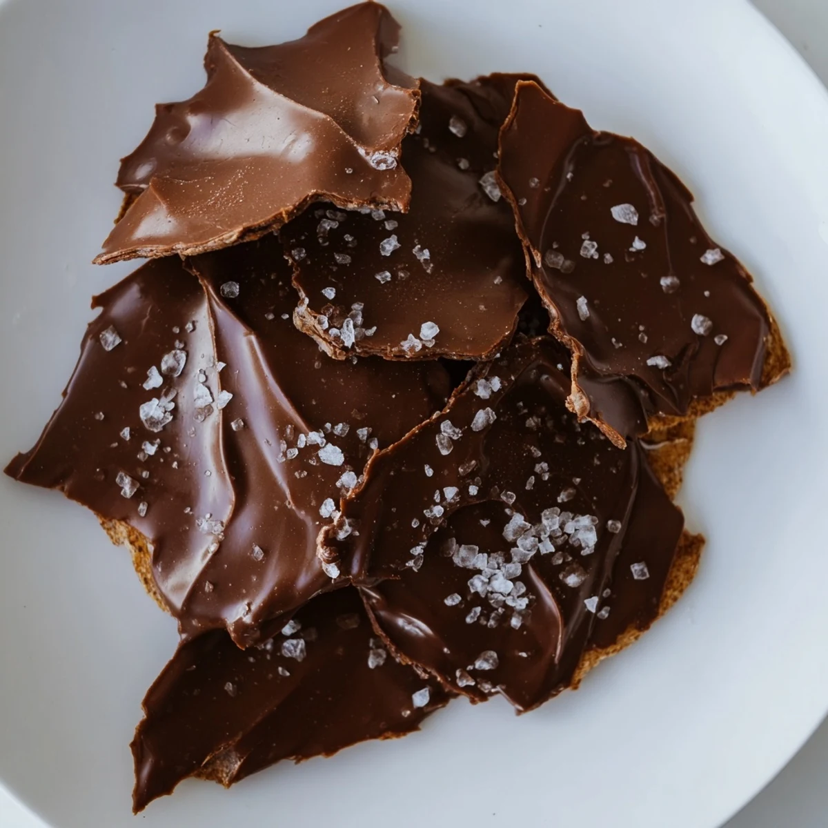 Melted chocolate covers crispy potato chips in this easy Chocolate Potato Chip Bark recipe.