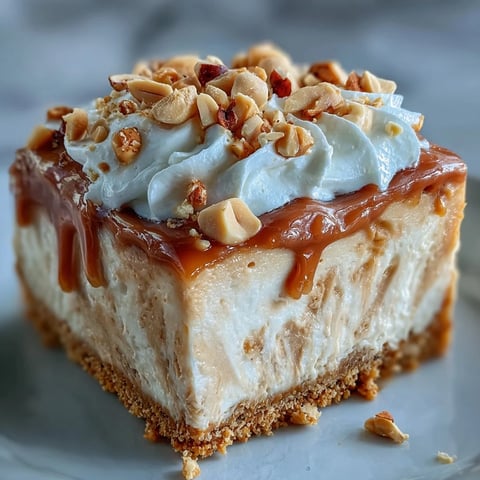 Freshly baked Nutter Butter Cheesecake cooling on a wire rack with a golden cookie crust.