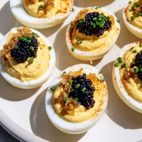 Deviled Eggs with Caviar