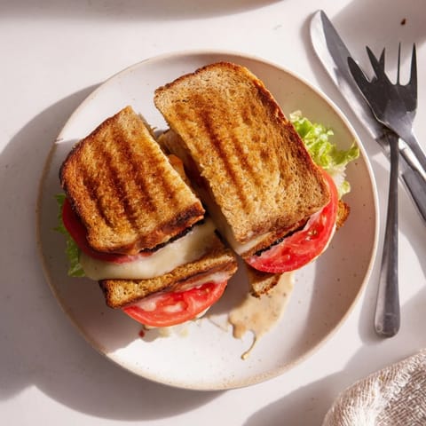 Vegan Bacon BLT Grilled Cheese