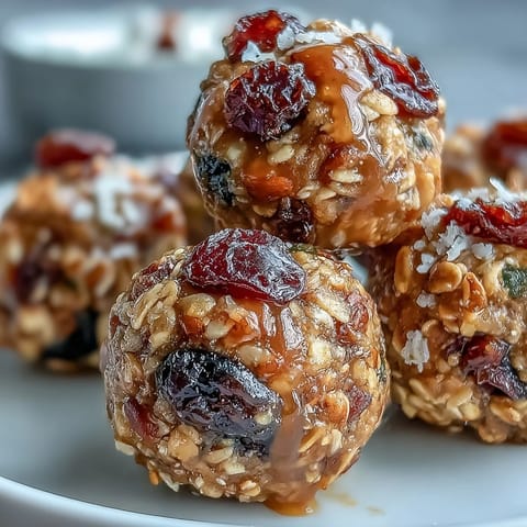 Fresh and zesty no-bake energy bites featuring lemon, blueberries, and nuts for a quick, nutritious treat.  