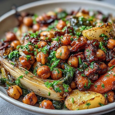 Lemon Garlic Roasted Vegetables