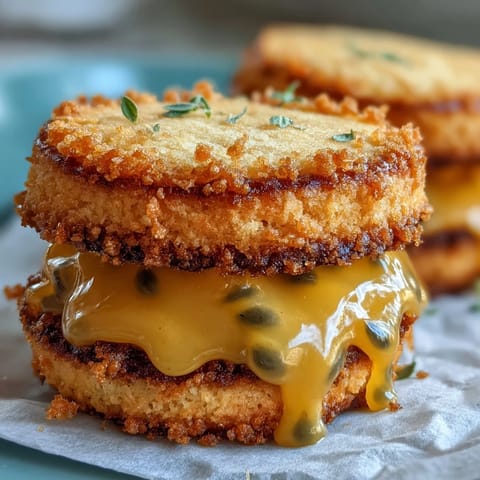 Passionfruit Curd Filled Cookies