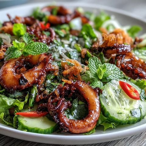 Chilli Lime Squid Salad