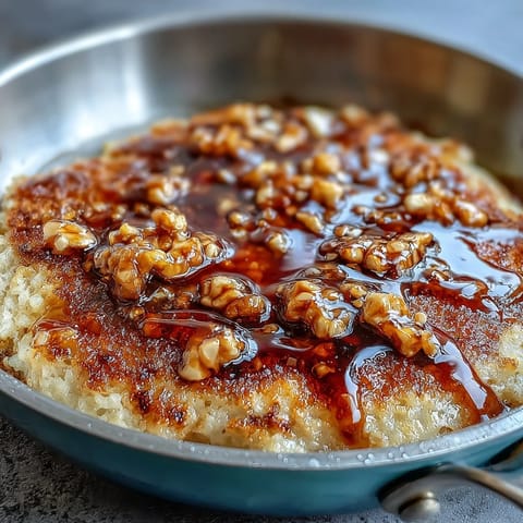 Golden, moist Southern cornbread baked in a cast-iron skillet, served warm with luscious honey butter for the ultimate comfort food experience.