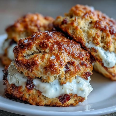 Warm, golden scones infused with dandelion honey, served with a generous dollop of clotted cream and a drizzle of honey for a floral, indulgent treat.