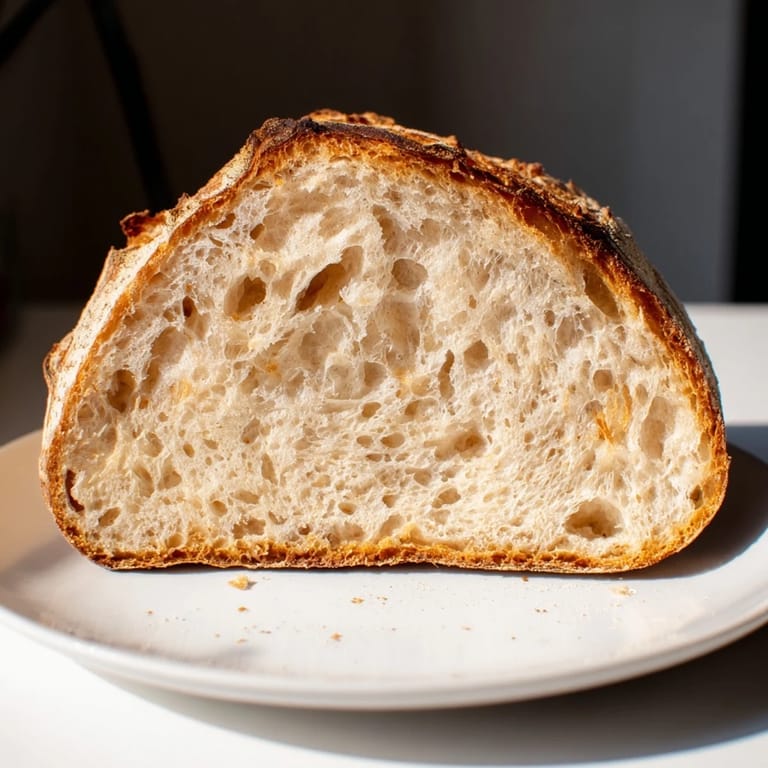 Imagine the aroma! This easy The Best No-Knead Bread has a gorgeous, bubbly texture, ideal for serving.