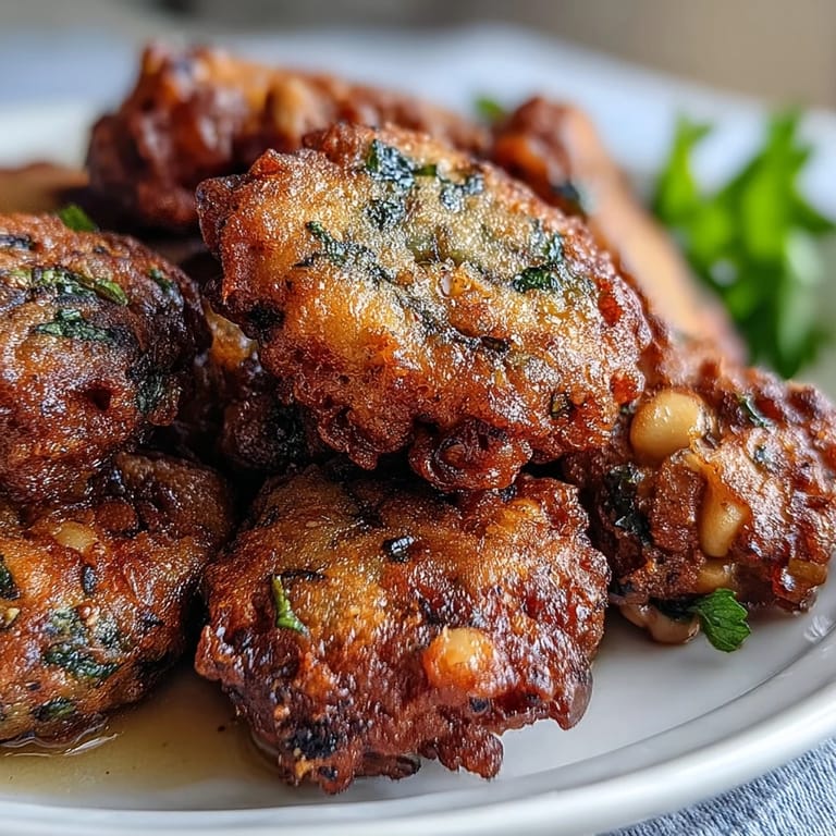 A vibrant platter of Black-Eyed Pea Fritters served with a creamy dipping sauce and fresh lime wedges.