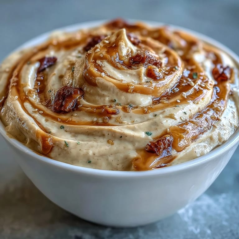 Rich and velvety tahini dressing with hints of cumin, perfect for drizzling over roasted vegetables.  