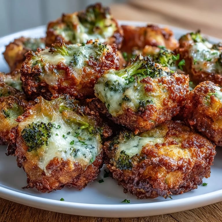 Cheesy broccoli and cheddar tots cooked in the air fryer until crunchy outside and tender inside, ideal for kids and adults.  