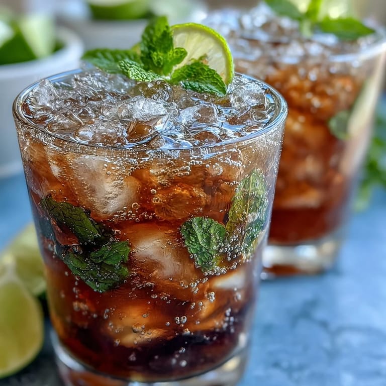 These Kentucky Derby mini mint julep mocktails feature sparkling water, lemon juice, and apple juice over crushed ice with vibrant mint garnish.