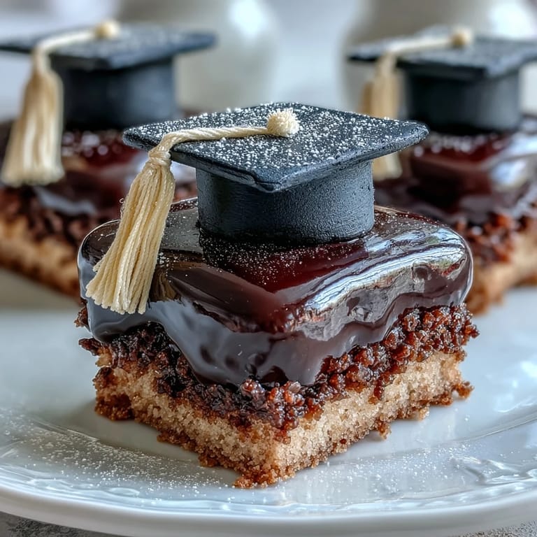 Adorable fondant mortarboard cookies celebrate graduation with festive hats, ideal for parties and sweet treats.