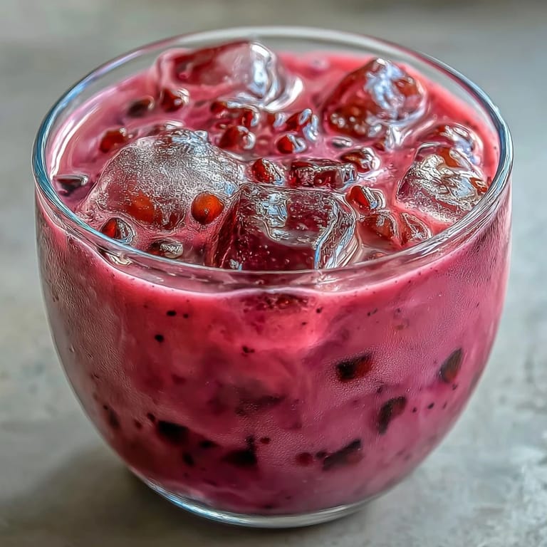 Creamy dragon drink refresher featuring vibrant pink dragon fruit, coconut milk, and juicy strawberries.