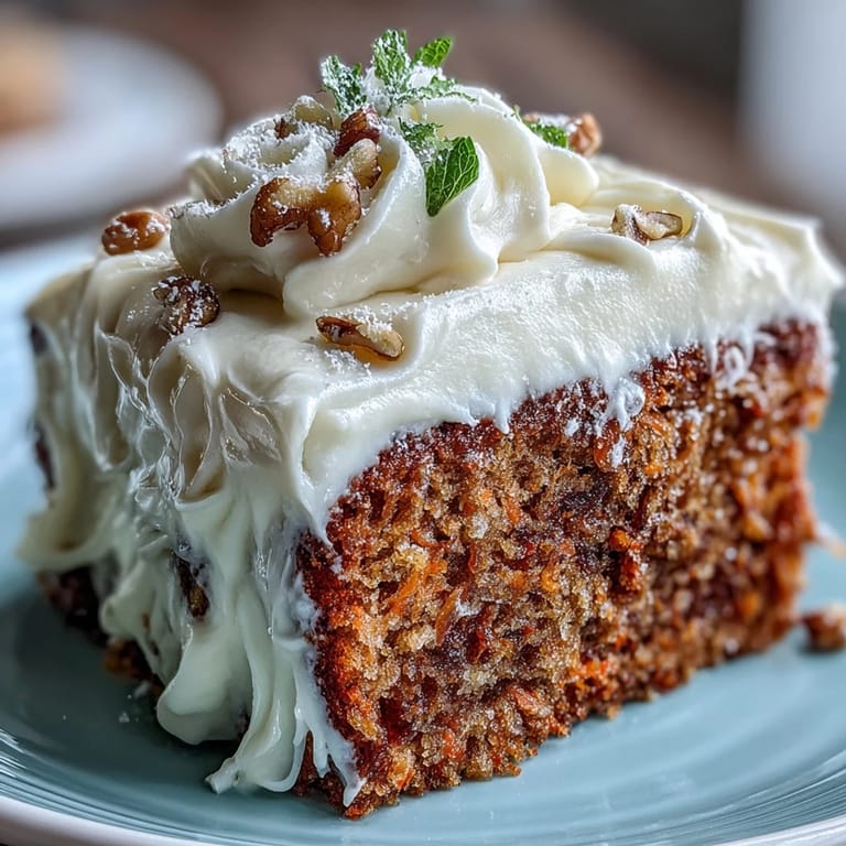 Festive Easter dessert spread with moist carrot cake, airy pavlova, and a bright lemon tart.