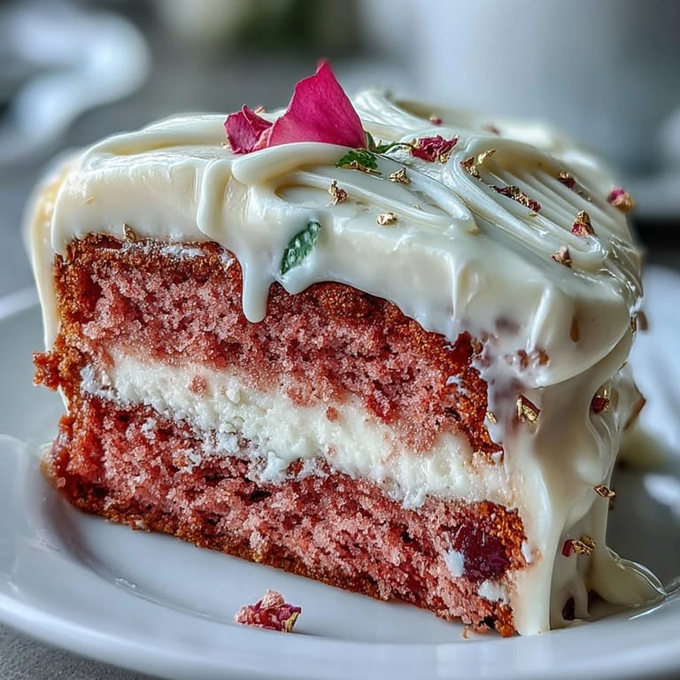 A festive Bridal Shower Rosé Velvet Cake, perfect for celebrations.