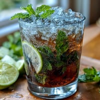 Mini mint julep mocktails in chilled glasses with crushed ice, fresh mint, and lemon slices for a refreshing Derby Day drink.
