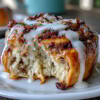 Soft Homemade Hot Cross Buns with raisins baked golden brown.