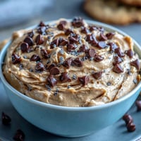Fiber-packed chickpea cookie dough dip, a creamy, no-bake delight perfect for dipping.